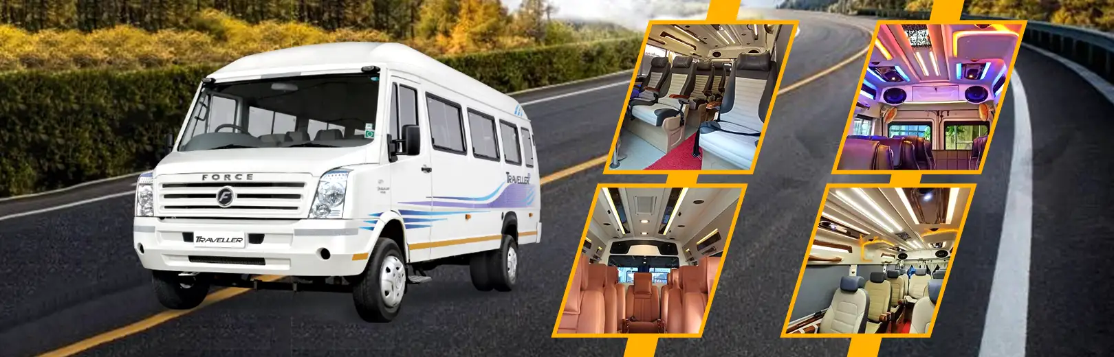 12 Seater Tempo Traveller on Rent