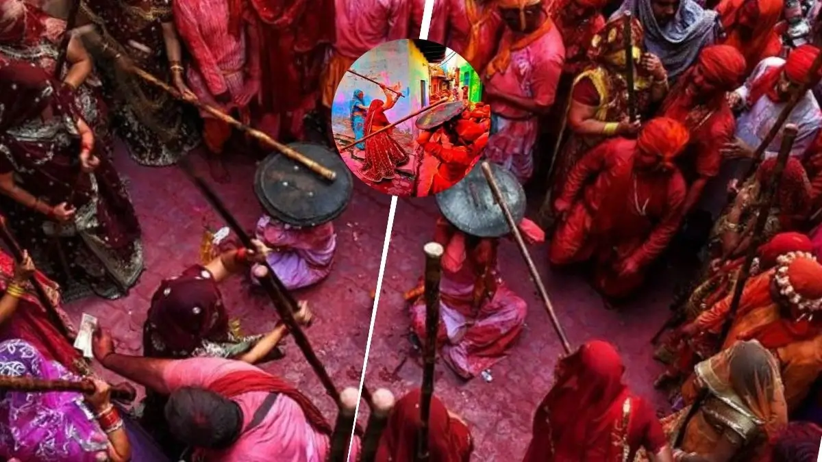 Lathmar Holi in Barsana, Mathura